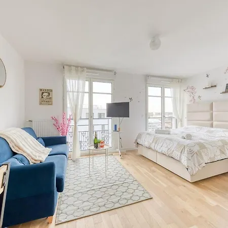 Luxury New - Equipped - Up To 4 Persons - Parking Rue Gratuit - M8 - Rerd - Paris 10mn - Mobility Lease *