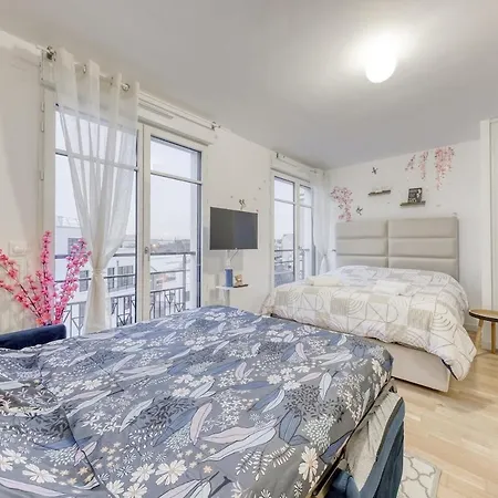 Luxury New - Equipped - Up To 4 Persons - Parking Rue Gratuit - M8 - Rerd - Paris 10mn - Mobility Lease Apartman *